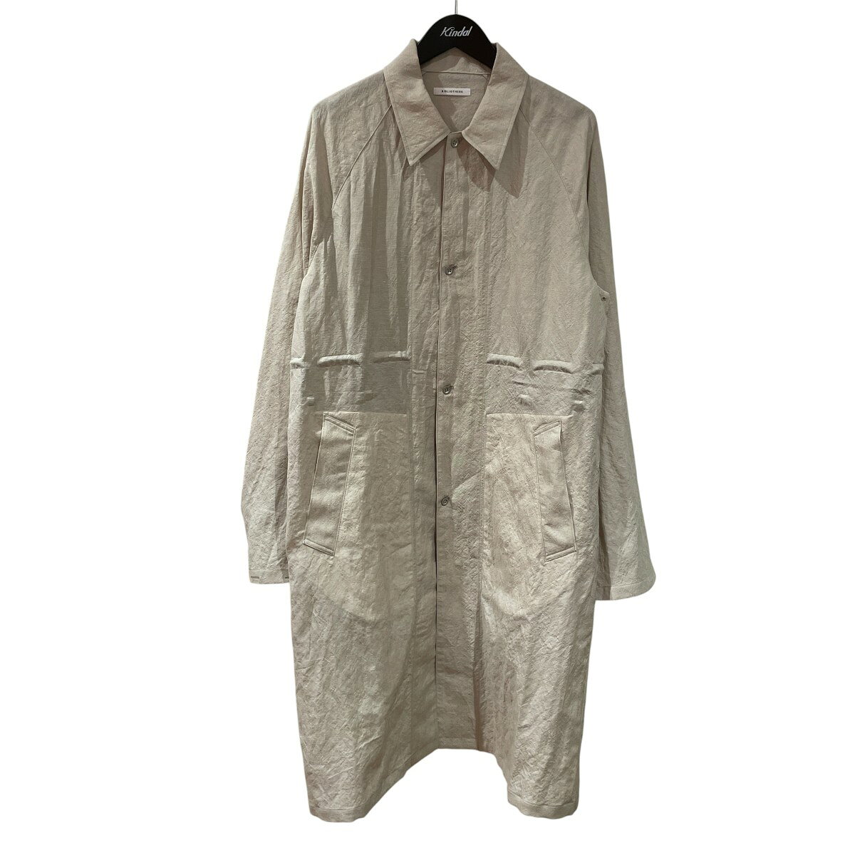 【中古】BIBLIOTHERKコート BR-OT04-SS26 ベージュ サイズ：2【価格見直し】