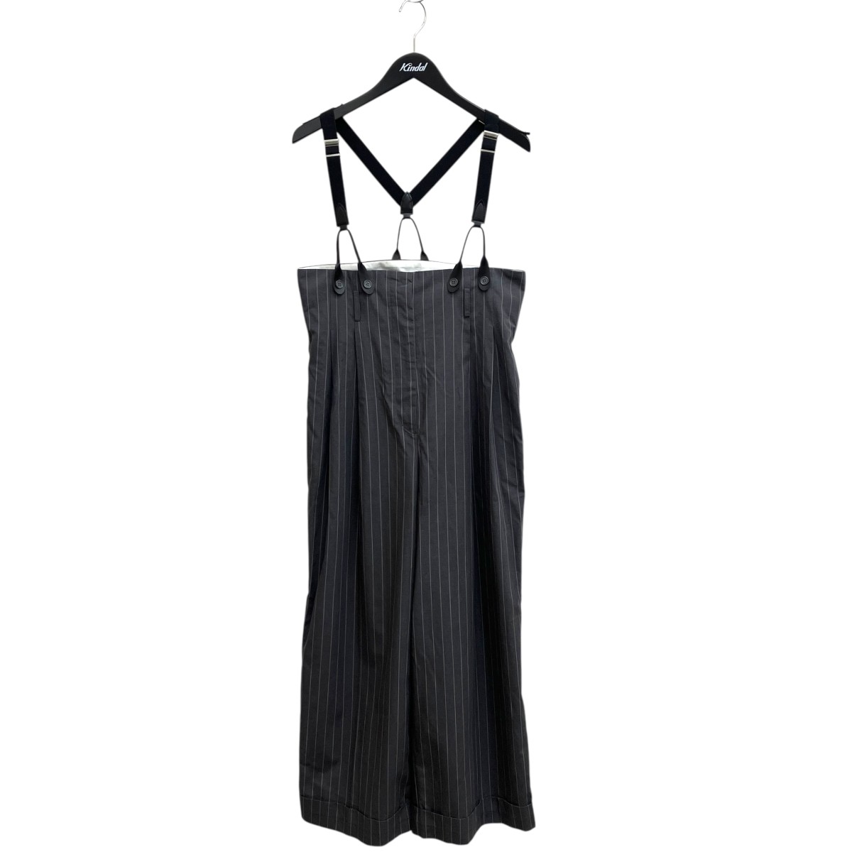 【中古】moussy　SUSPENDER PAPER BAG オールインワン 010HA731-0091 グレー サイズ：2 【220726】（マウジー）