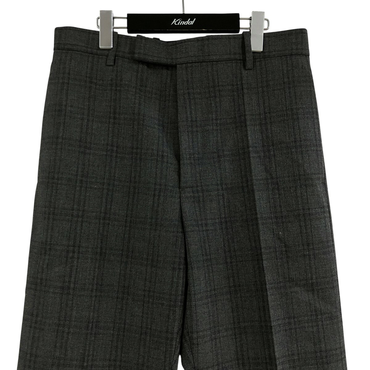 ブランド古着のカインドオルの【中古】JIL SANDER　ウールチェックスラックス グレー サイズ：46 【280726】（ジルサンダー）｜アングル2