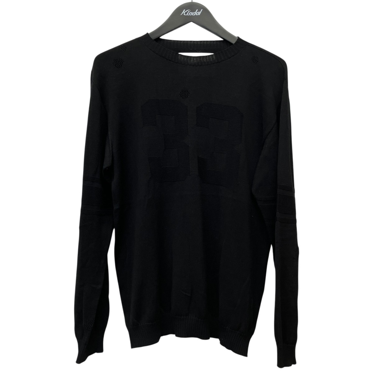 【中古】A MACHINE　SWEATER FOOTBALL TEE スウェットフットボールTシャツ ブラック サイズ：2 【290726】（エイマシン） kind-u-13603854 ブランド古着のカインドオル パッケージ画像