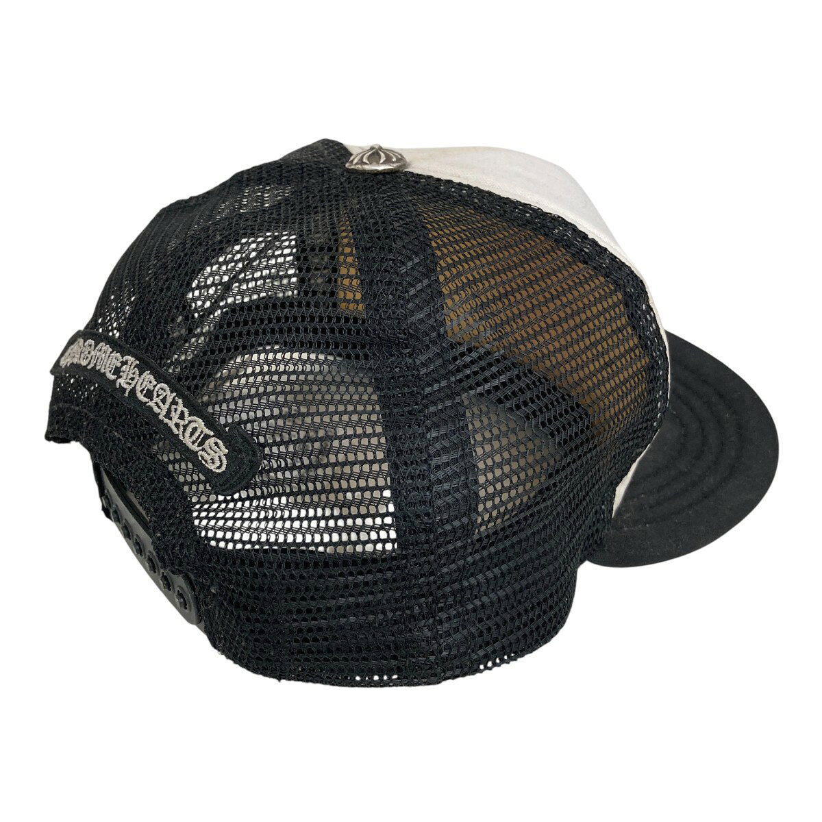 【中古】CHROME HEARTS　キングタコ メッシュトラッカーキャップ ブラック×ホワイ...