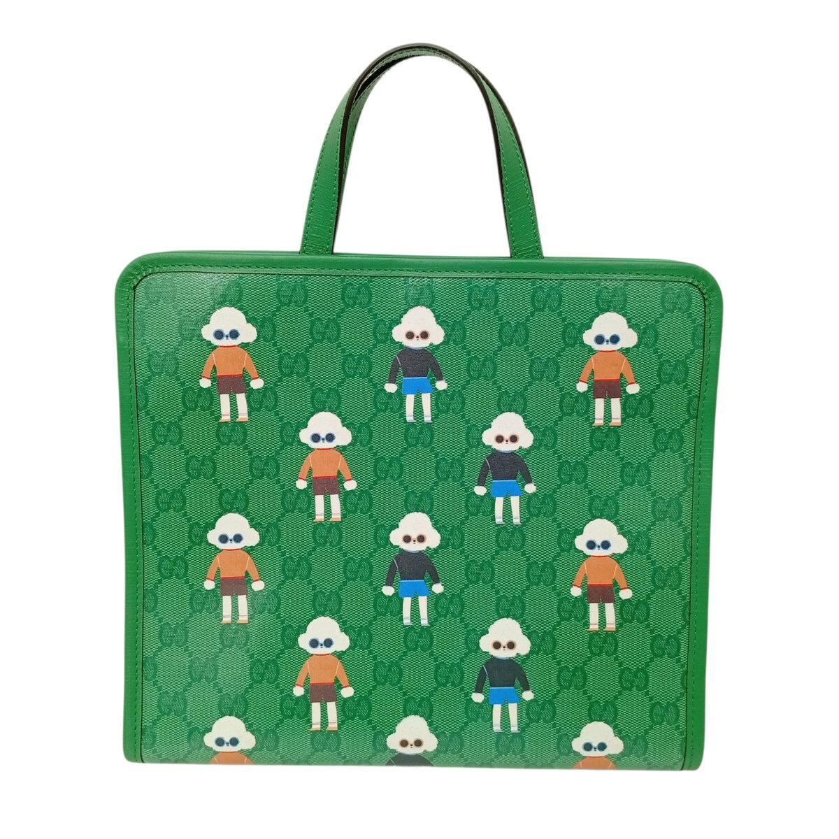 【中古】GUCCI　キムスンヨンコラボ ハンドバッグ 605614 グリーン 【150826】（グッチ）