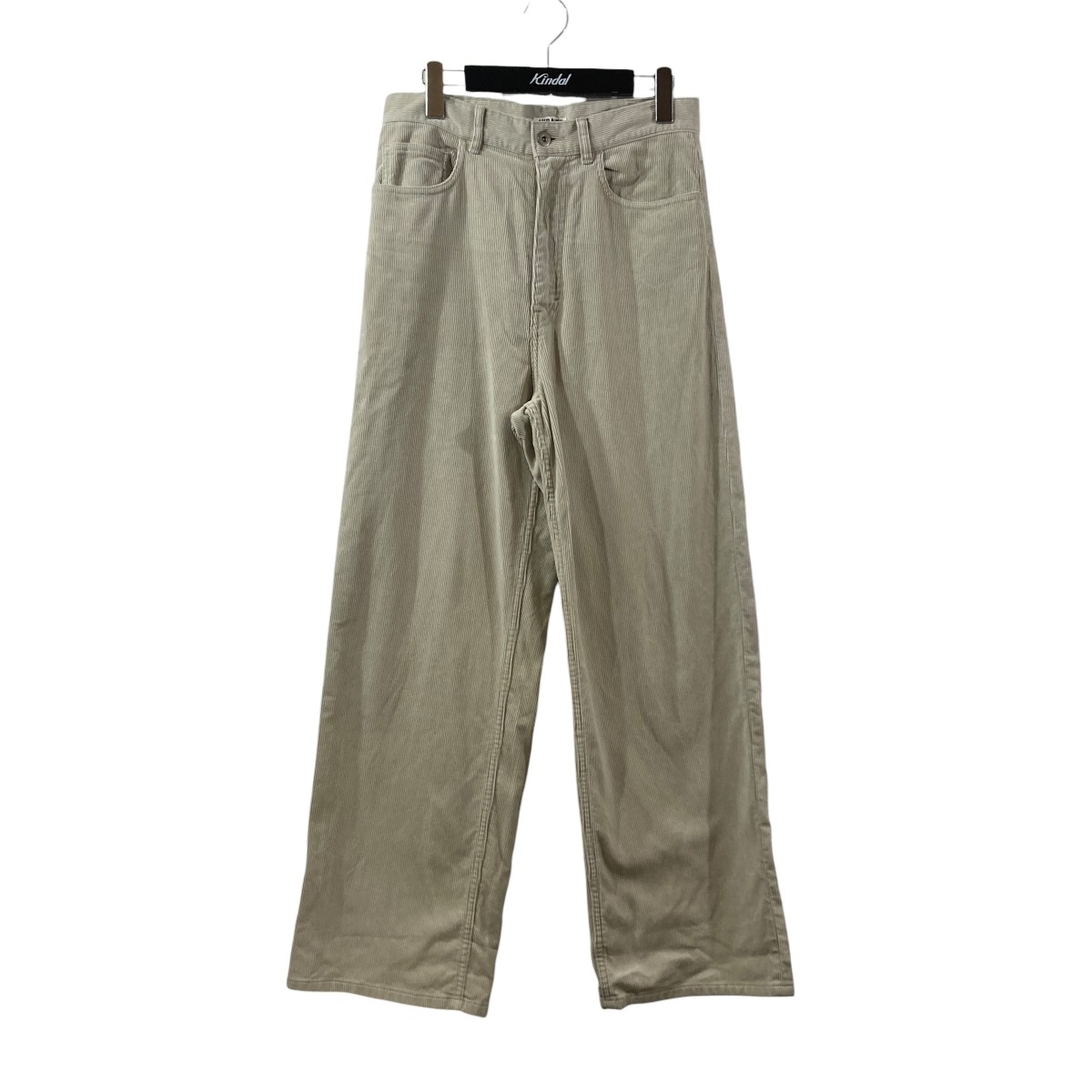 【中古】AURALEE　25SS PIGMENT DYE FINX CORDUROY WIDE 5P PANTS コーデュロワイドイパンツ A25SP03PD ベージュ サイズ：1 【150826】（オーラリー）