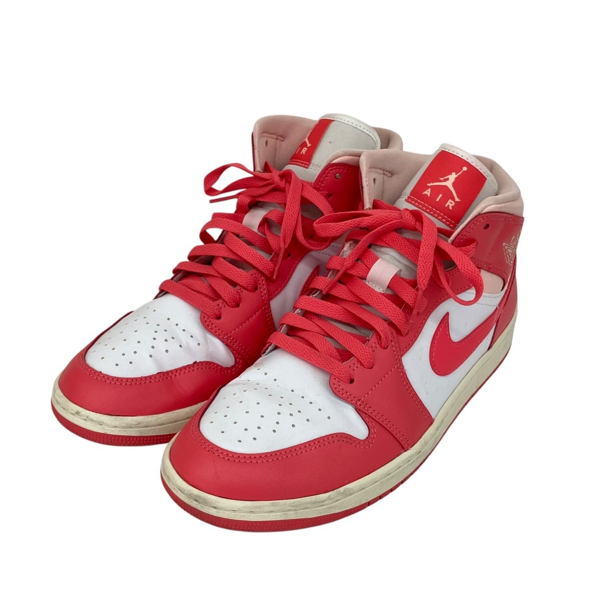 NIKE Air Jordan 1 Mid ハイカットスニーカー BQ6472-186 ピンク サイズ：28cm （ナイキ）