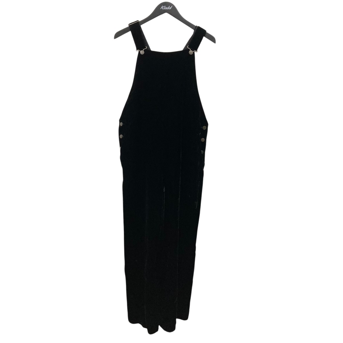 【中古】UNITED ARROWS　ベロアオーバーオール 5261445477 ブラック サイズ：36 【200826】（ユナイテッドアローズ）