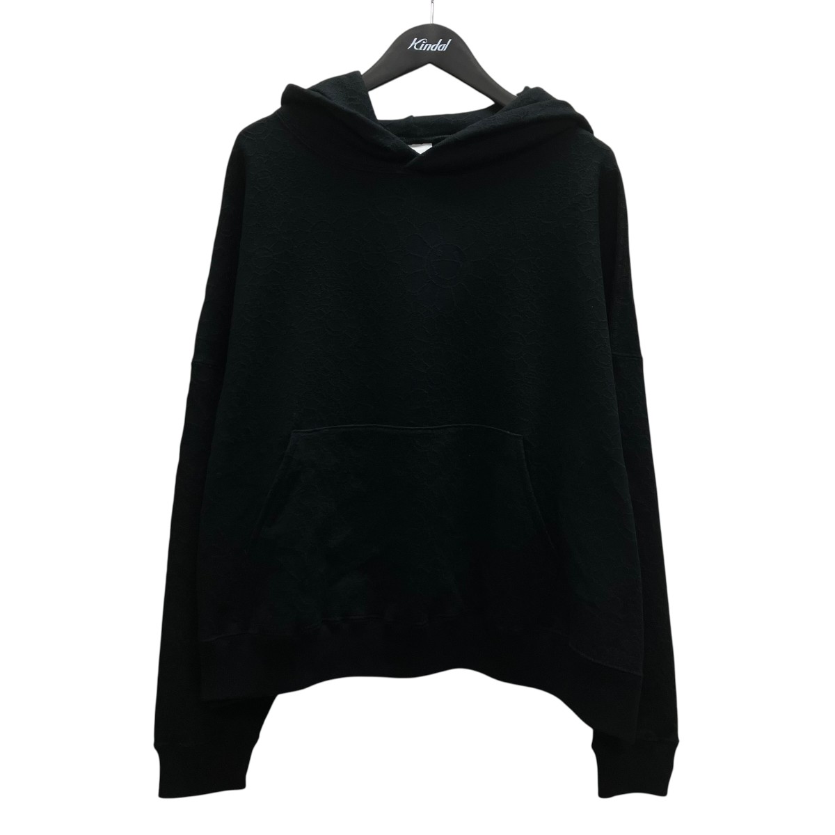 【中古】MONONOKE made　HOODIE FLOWER フードパーカー ブラック サイズ：L 【270826】（モノノケメイド）