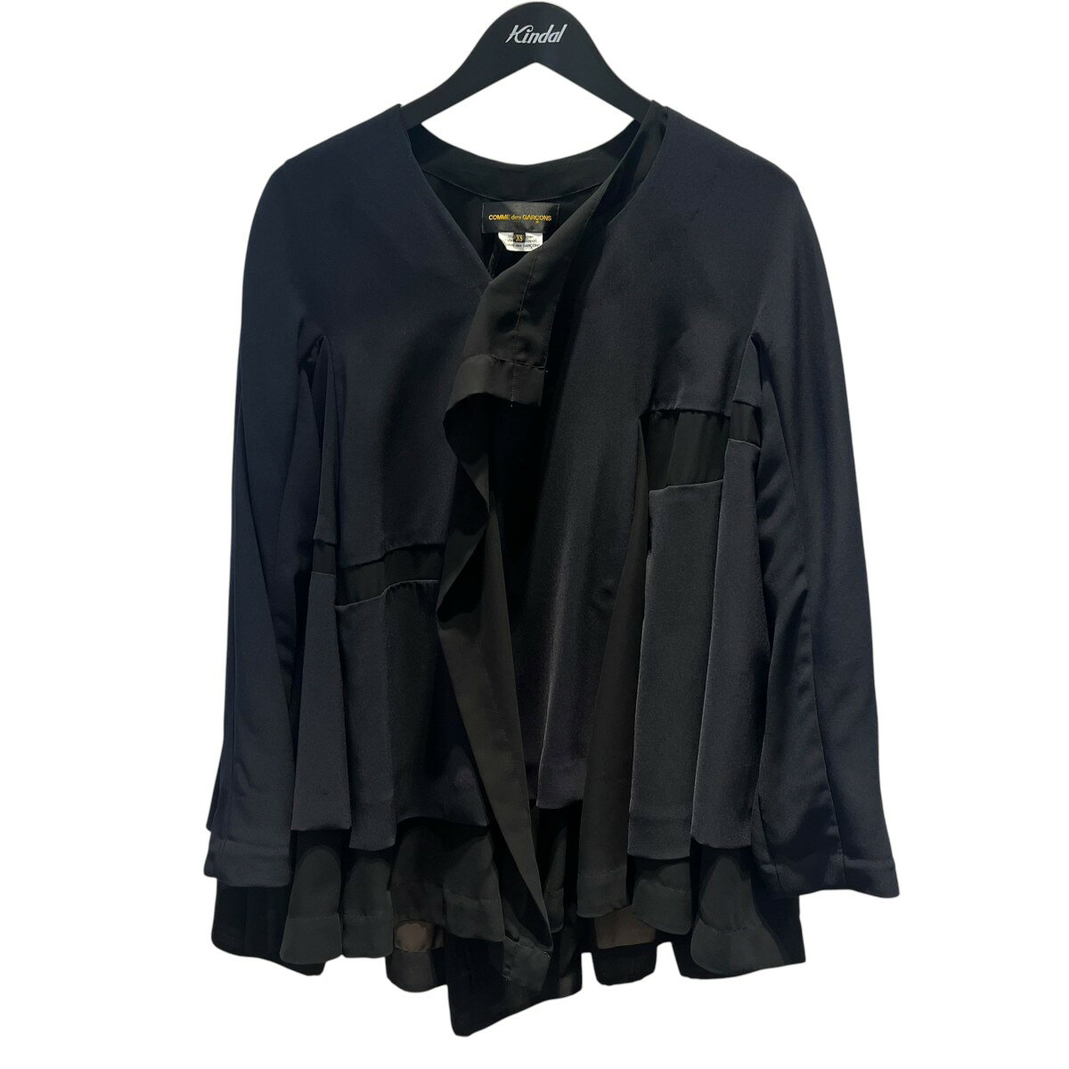 極美品AD2024 COMMEdesGARCONSコムコムサテンパンツブラックS COMME des GARCONS HOMME PLUS＞ウールサテン パンツ | MAKES ONLINE STORE