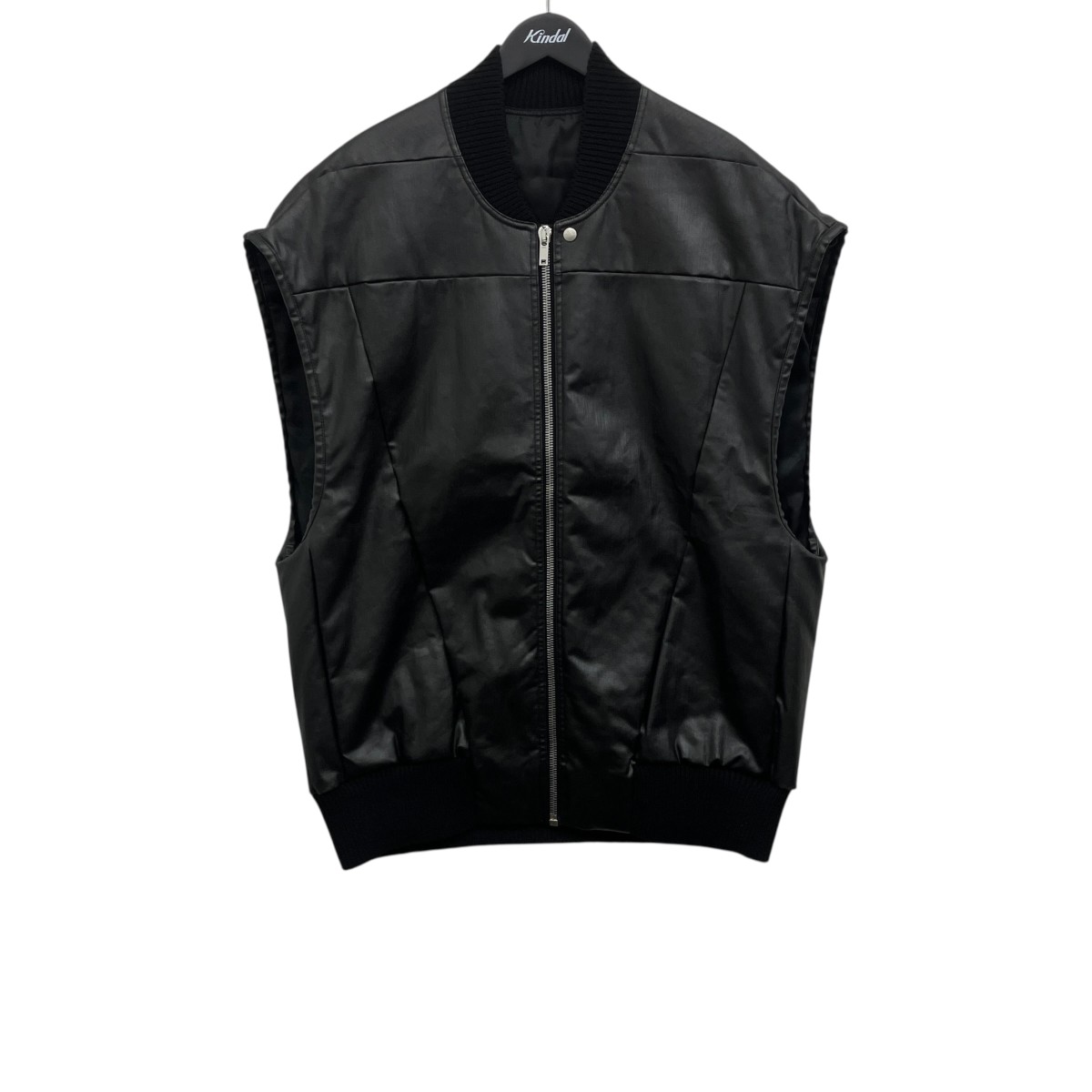 Rick Owens ベスト ジレ ブラウン ラムレザー100% Rick Owens（ベスト