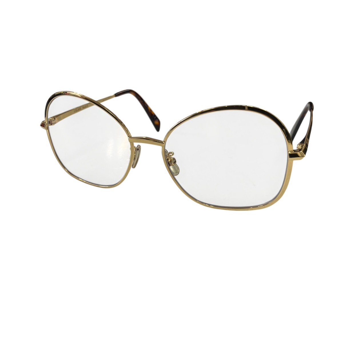 CELINE バタフライメタル眼鏡 CL50152 ゴールド サイズ：56□17 140 （セリーヌ）