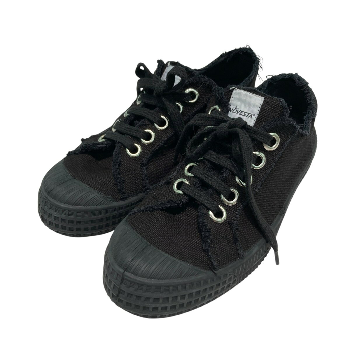 BLACK COMME des GARCONS×NOVESTA ローカットスニーカー PL2484 ブラック サイズ：38/25cm （ブラックコムデギャルソン×ノヴェスタ）