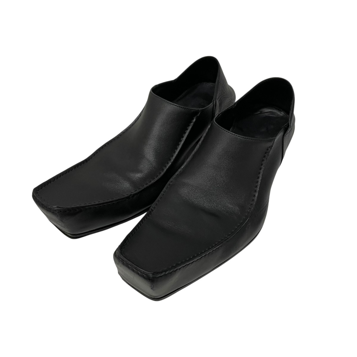 【中古】BALENCIAGA　ロメオ バレンチノ スクエアトゥ ミュール 769603 ブラック サイズ：42 【211026】（バレンシアガ）