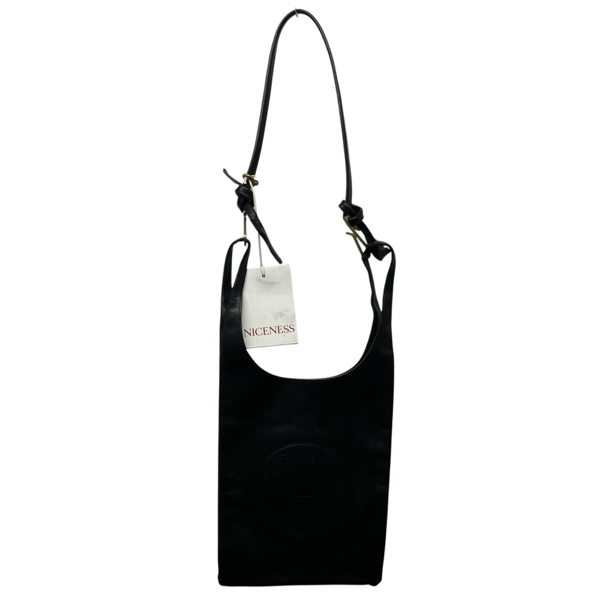 【中古】NICENESS　24AW LOWE．H．H オイルドホースレザー ショルダーバッグ NN-0302A14 ブラック サイズ：FREE 【241026】（ナイスネス）