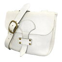 【中古】J&M Davidson レザーショルダーバッグ ホワイト サイズ:- 【270219】(ジェイアンドエム デヴィッドソン)
