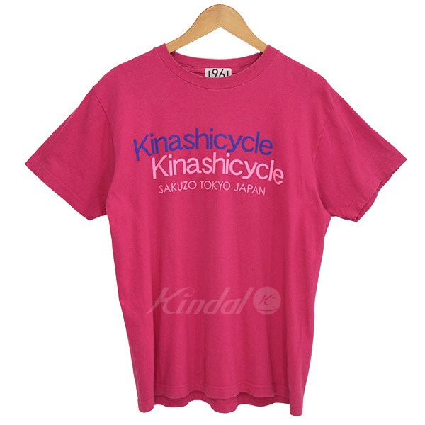 Kinashi Cycle　プリント Tシャツ ピンク サイズ：- （キナシサイクル）