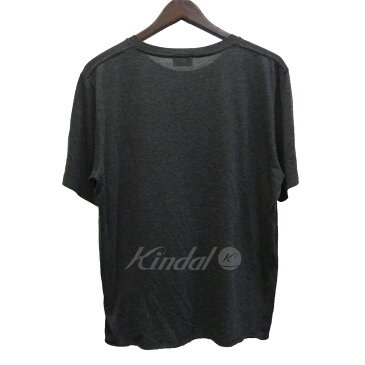 【中古】SAINT LAURENT PARIS　18SS サンダーロゴプリントTシャツ　5000898 チャコールグレー サイズ：M 【240519】（サンローランパリ）