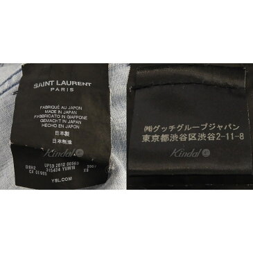 【中古】SAINT LAURENT PARIS　13SS デニムウエスタンシャツ インディゴ サイズ：XS 【130719】（サンローランパリ）