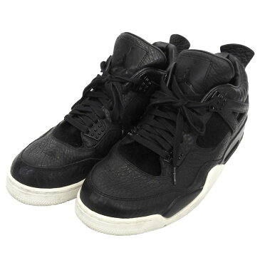 【11月14日 お値段見直しました】【中古】NIKE「AIR JORDAN 4 RETRO PREMIUM」スニーカー ブラック サイズ：30．0cm