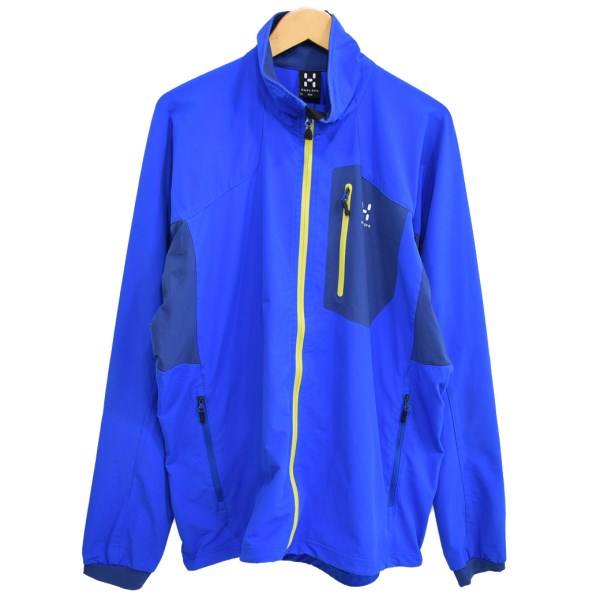 【中古】HAGLOFS　Lizard Jacket リザードジャケット ジップアップジャケット ブルー サイズ：XL 【141119】（ホグロフス）
