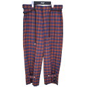 【中古】SYU.HOMME/FEMM Adjustment Pajama pants チェックパジャマパンツ 2020AW オレンジ×ブルー サイズ:2 【090221】(シュウ オム フェム)