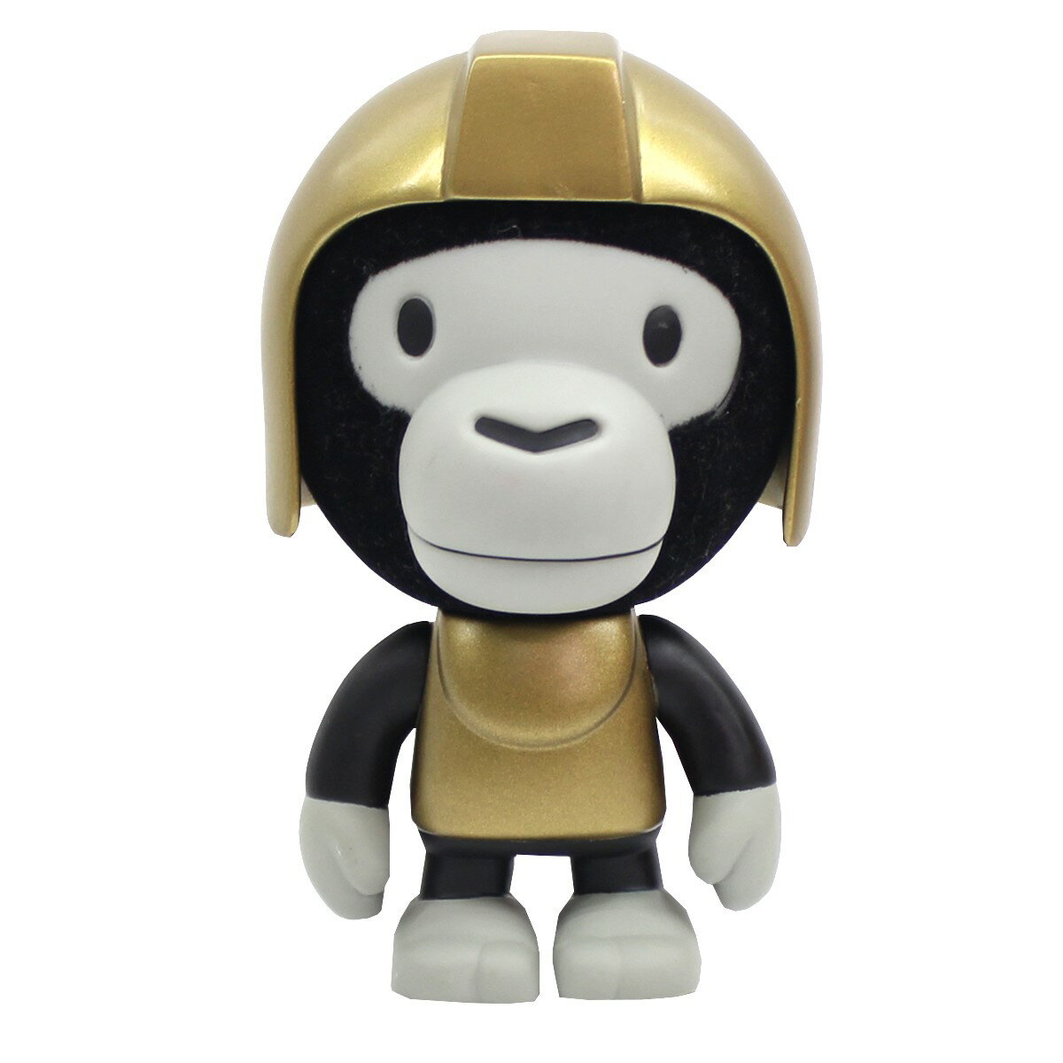 【中古】A BATHING APE　BAPE PLAY Baby Milo General ベビーマイロ ジェネラルフィギュアヘルメット ブラック×ゴールド 【180921】（..