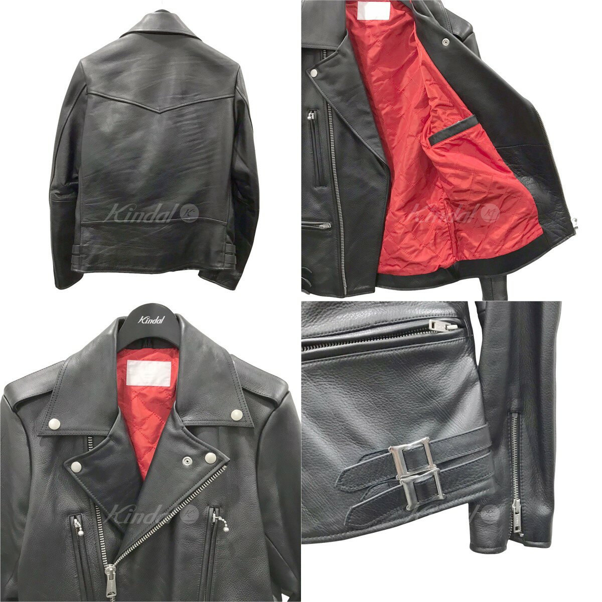 【中古】URBAN RESEARCH　ダブルライダースジャケット Leather W Riders UM13-HN08013 ブラック サイズ：M 【250222】（アーバンリサーチ）