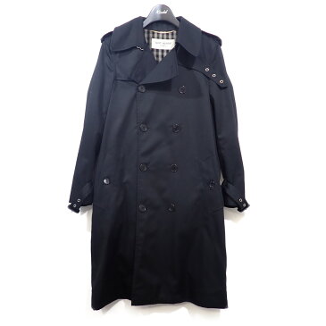 【中古】SAINT LAURENT PARISトレンチコート ブラック サイズ：34【価格見直し】