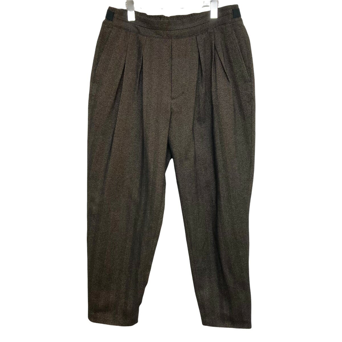 【中古】SAYATOMO20AW SYT-20AW-P03 Karusan Herringbone Pants パンツ ブラウン サイズ：3【価格見直し】