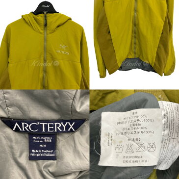 【中古】ARCTERYX ATOM LT HOODY ジップアップジャケット マスタード サイズ:M 【120322】(アークテリクス)