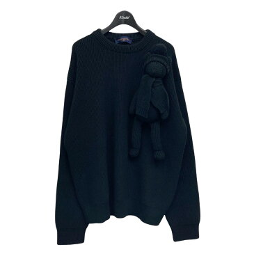 【中古】LOUIS VUITTON 2021AW テディベアニット ブラック サイズ:L 【190322】(ルイヴィトン)