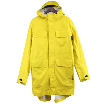 【中古】CANADA GOOSE　SEAWOLF JACKET ロゴ シーウルフジャケット フーデットレインコート イエロー サイズ：SP 【300322】（カナダグース）