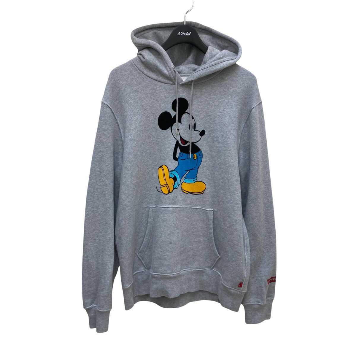 【中古】LEVI’S　パーカー　×DISNEY　 LV-MICKEY-HOODIE ライトグレー サイズ：L 【310322】（リーバイス）