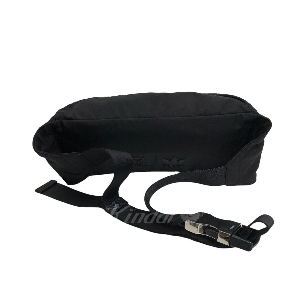 【中古】PRADA × ADIDASRe-Nylon belt bag ナイロンウエストバッグ ブラック サイズ：-【価格見直し】