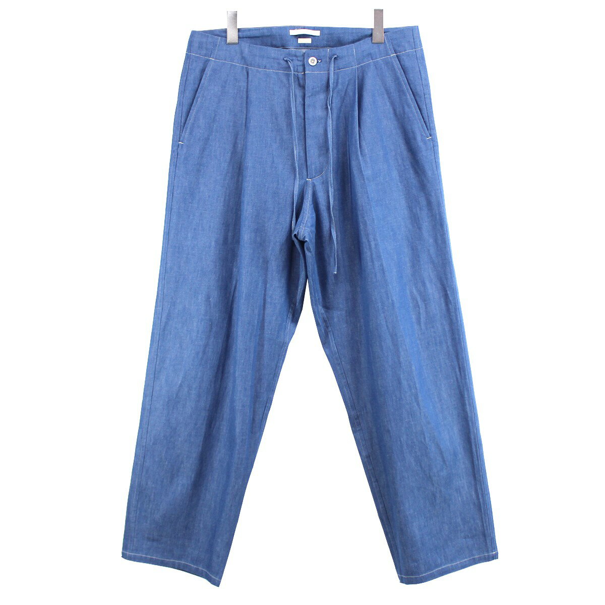 【中古】blurhms21SS Light oz Denim Easy Pants ライトオンス デニム イージーパンツ ライト インディゴ サイズ：2【価格見直し】