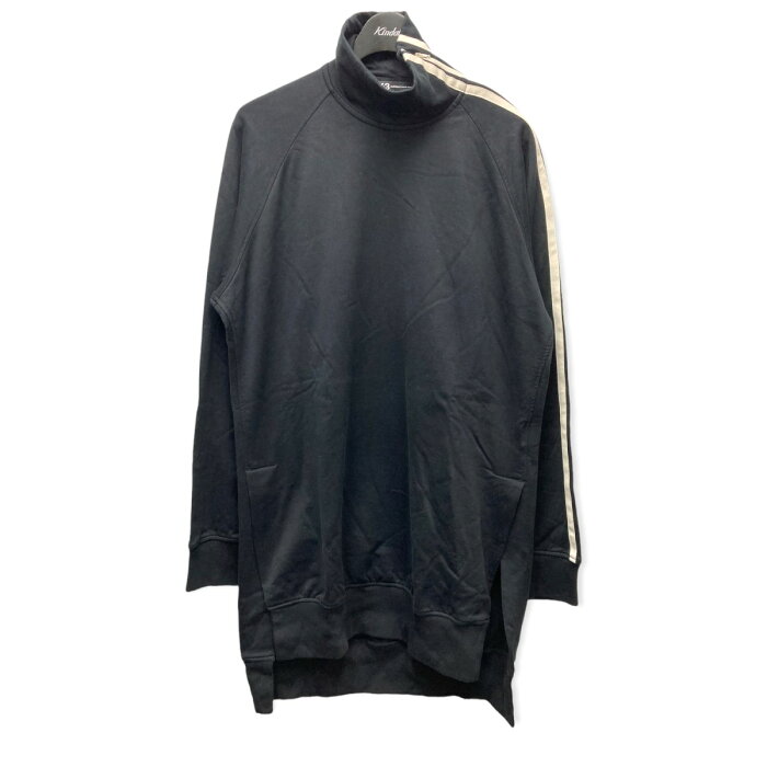 【中古】Y-3「3 STP French terry High neck Sweater｣ スリットプルオーバー ブラック サイズ：S【価格見直し】