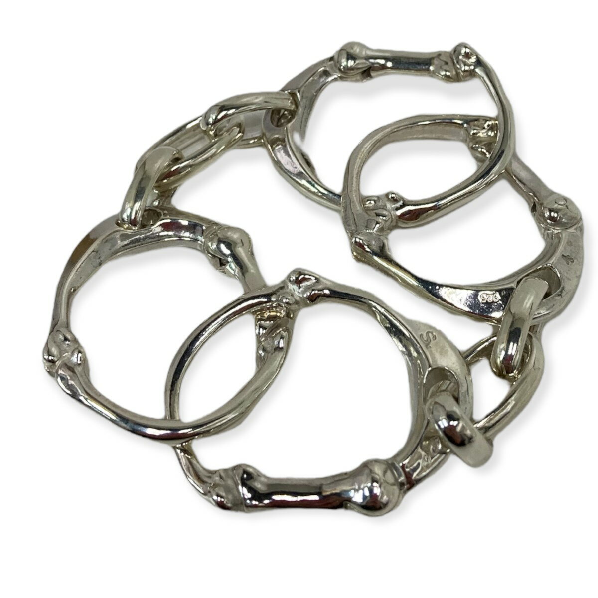 【中古】TAKAHIROMIYASHITA TheSoloIst．　21AW｢BONE SHAPED CARABINER BRACELET｣ボーンシェイプドブレスレット シルバー サイズ：ONE 【070522】（タカヒロミヤシタザソロイスト）