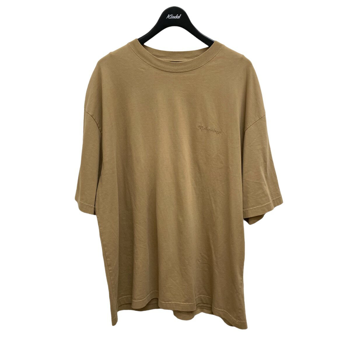 【中古】BALENCIAGA　612966 ロゴTシャツ ベージュ サイズ：XXL 【180522】（バレンシアガ）