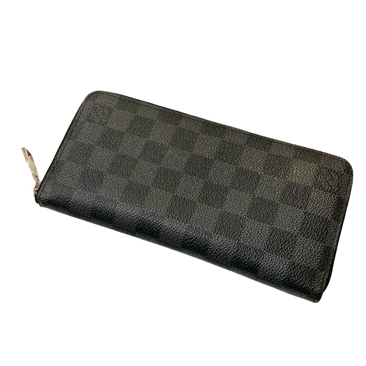 【中古】LOUIS VUITTON　ダミエ グラフィット 長財布 ブラック×グレー 【300522】（ルイヴィトン）