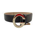 【中古】GUCCIG BUCKLE BELT 362732 レザーベルト ブラウン サイズ：80／32【価格見直し】