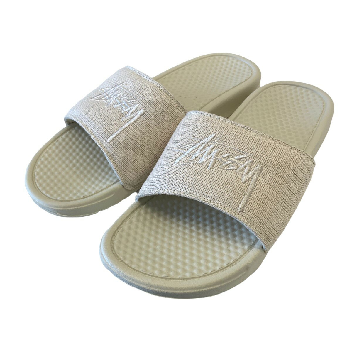 【中古】Stussy×NIKE　BENASSI サンダル DH1584-200 ホワイト サイズ：29cm 【020622】（ステューシー×ナイキ）