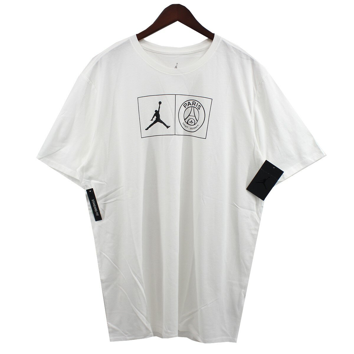 【中古】JORDAN BRAND NIKE Paris Saint-Germain19SS Jordan PSG BCFC S／S TEE ジョーダン ロゴTシャツ ホワイト サイズ：XL【価格見直し】