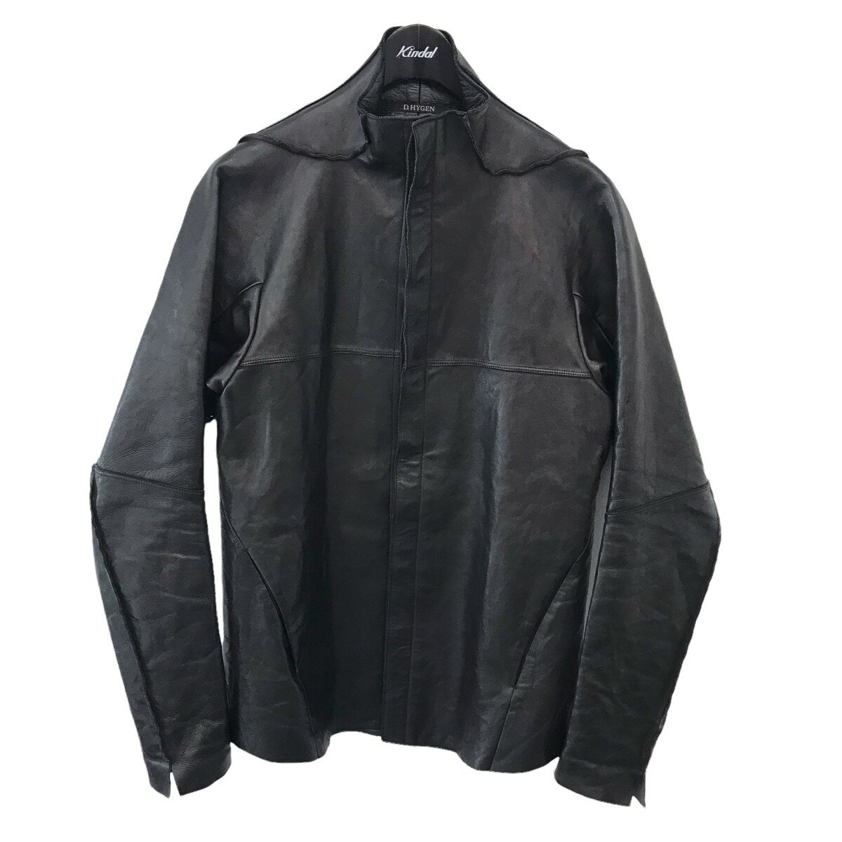 トップス, カジュアルシャツ DHYGEN2018AW Bonding Horse Leather Shirt 2