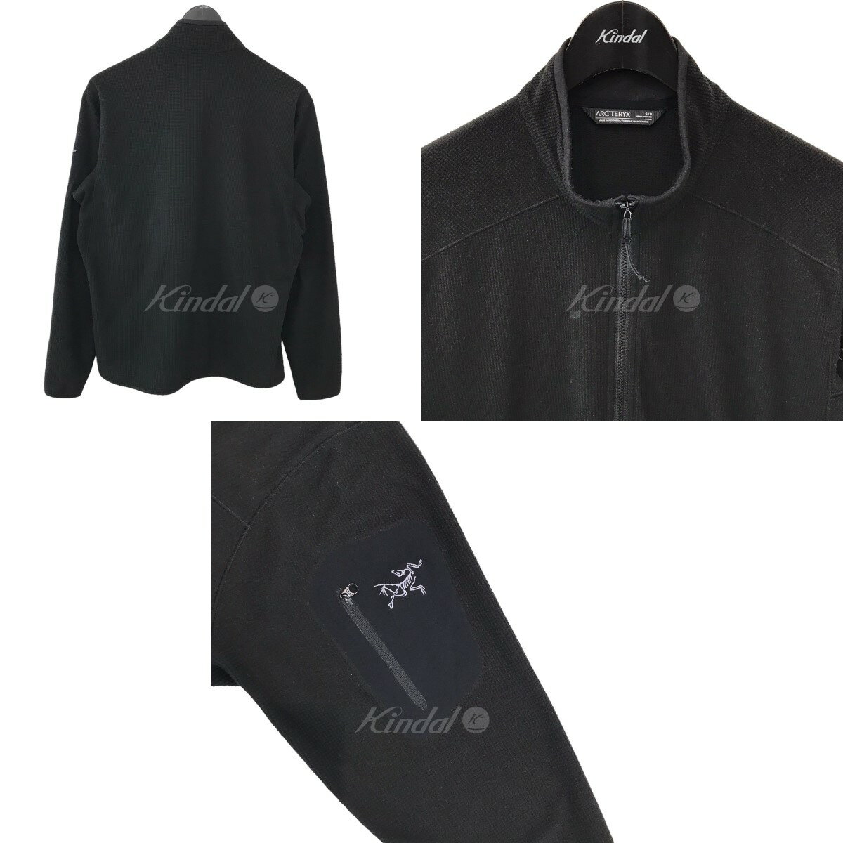 【中古】ARCTERYX「DELTA LT JACKET／デルタジャケット」 POLARTECマイクロフリースジャケット ブラック サイズ：S【価格見直し】