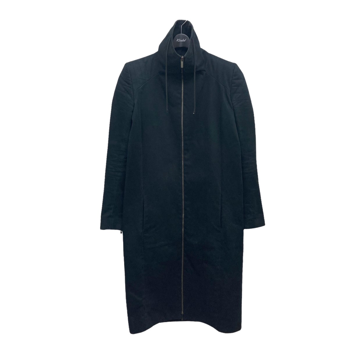 【中古】HAIDER ACKERMANN　ハイネックロングコート ブラック サイズ：38 【200622】（ハイダー・アッカーマン）