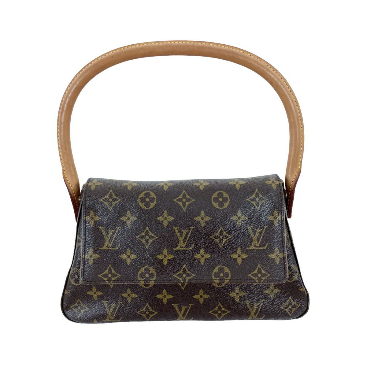 【中古】LOUIS VUITTON　ミニ・ルーピング モノグラムハンドバッグ M51147 ブラウン サイズ：- 【260622】（ルイヴィトン）