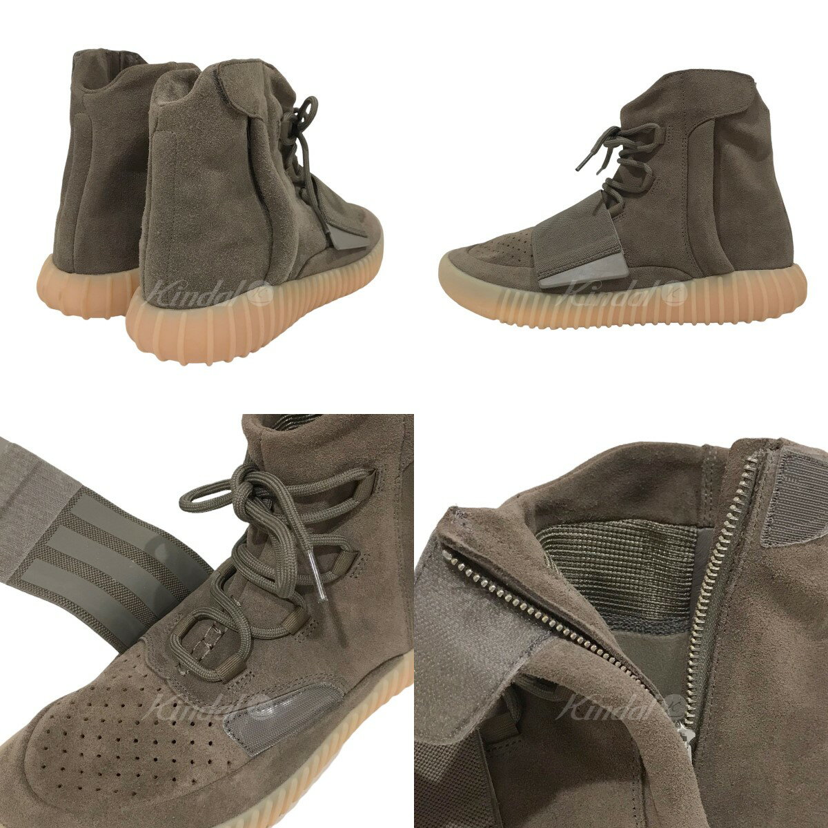 【中古】adidas originals by Kanye West　スニーカー yeezy Boost 750 イージーブースト 750 BY2456 ブラウン サイズ：US9(27cm) 【300622】（アディダス オリジナルス バイ カニエ ウエスト）