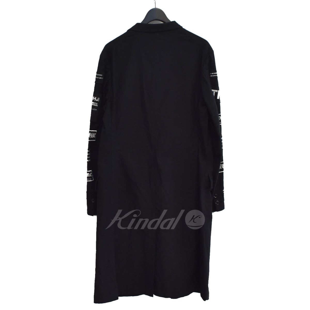 【中古】YOHJI YAMAMOTO pour homme × READYMADE　17SS Picked Long Jacket ロングジャケット ブラック サイズ：3 【020722】（ヨウジヤマモトプールオム レディメイド）