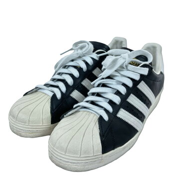 【中古】adidas　Super Star 80s ローカットスニーカー G61069 コアブラック×ホワイト サイズ：25．5cm 【080722】（アディダス）