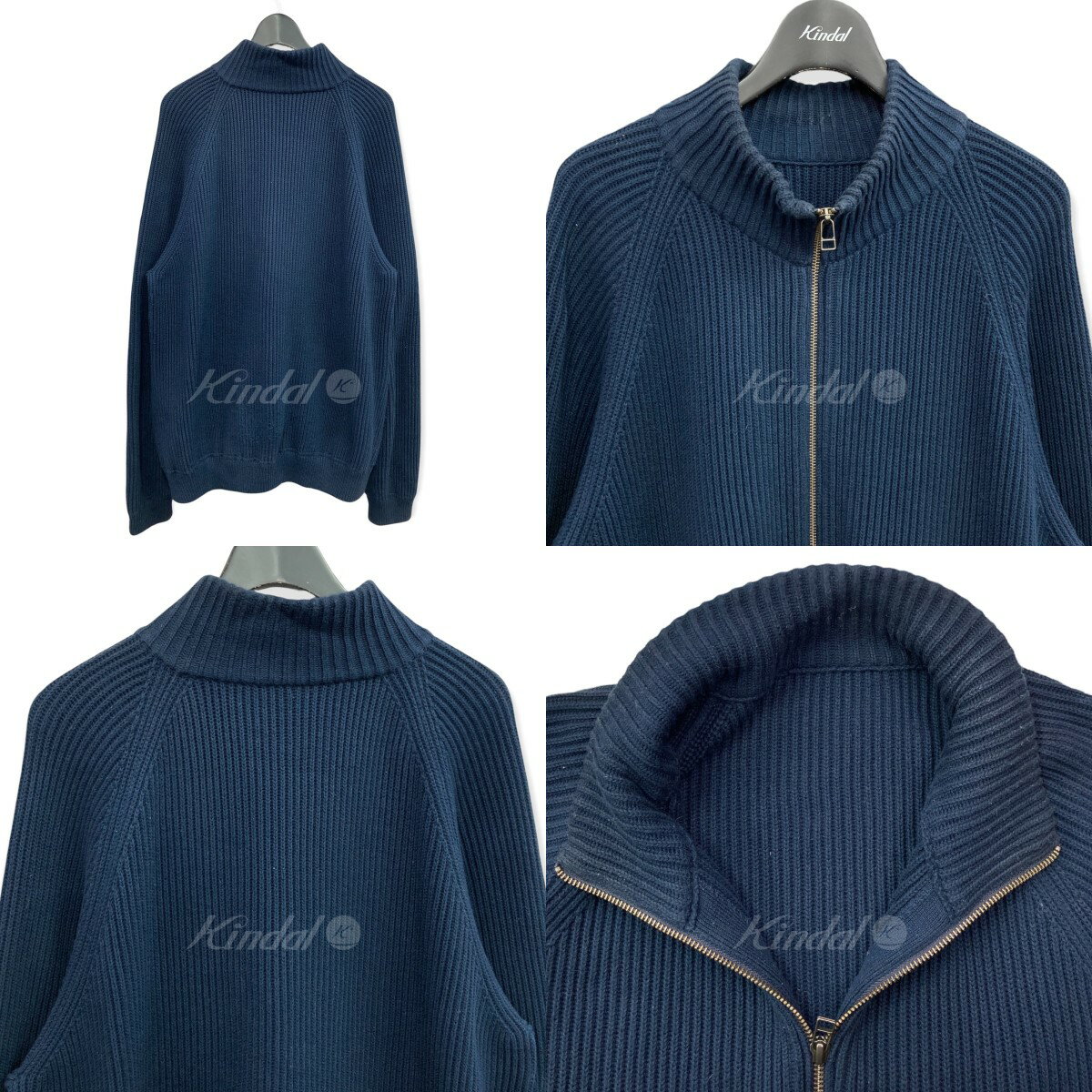 【中古】Crepusculeドライバーズニット ネイビー サイズ：Free【価格見直し】