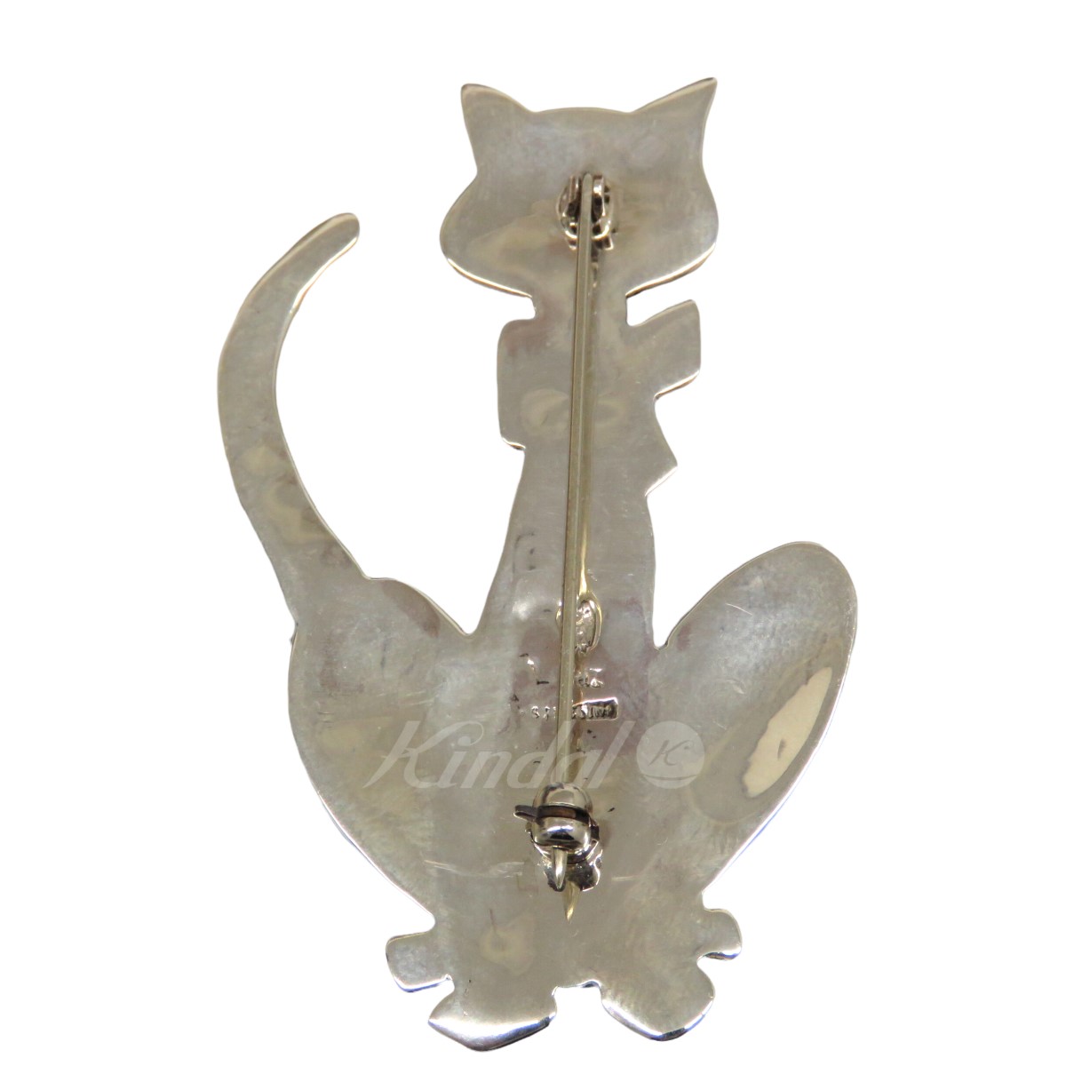 【中古】HARPO　Silver Cat Turquoise Brooch キャットモチーフブローチ シルバー 【180722】（ハルポ）