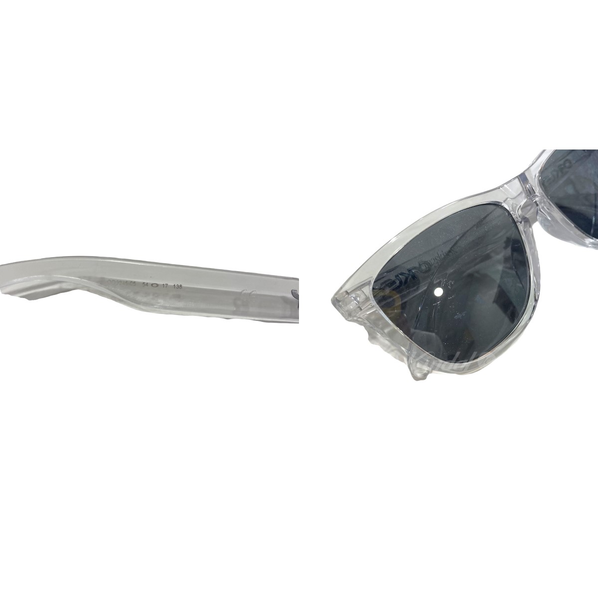 【中古】OAKLEY　「FLOGSKIN asian fit MATTE POLISH CLEAR」サングラス クリア 【220722】（オークリー）